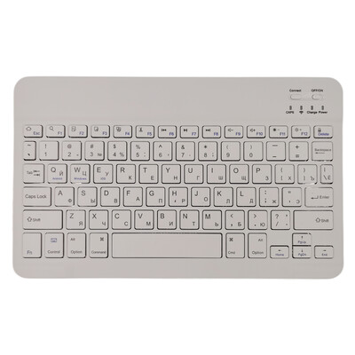 10 colių nešiojama mini belaidė „Bluetooth“ ispanų rusų korėjiečių klaviatūra, skirta „iPad XiaoXin Pad“ planšetiniam kompiuteriui, nešiojamam kompiuteriui „iOS Android“ telefonui