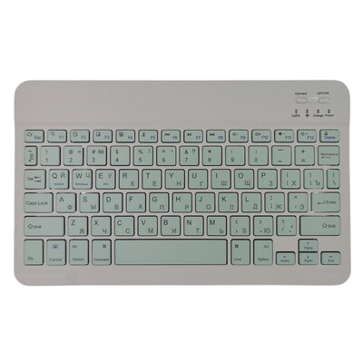 10 colių nešiojama mini belaidė „Bluetooth“ ispanų rusų korėjiečių klaviatūra, skirta „iPad XiaoXin Pad“ planšetiniam kompiuteriui, nešiojamam kompiuteriui „iOS Android“ telefonui