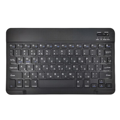 10 colių nešiojama mini belaidė „Bluetooth“ ispanų rusų korėjiečių klaviatūra, skirta „iPad XiaoXin Pad“ planšetiniam kompiuteriui, nešiojamam kompiuteriui „iOS Android“ telefonui