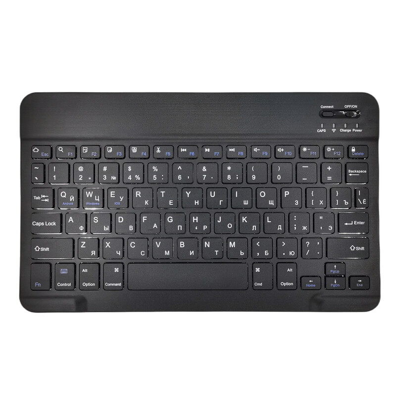10 colių nešiojama mini belaidė „Bluetooth“ ispanų rusų korėjiečių klaviatūra, skirta „iPad XiaoXin Pad“ planšetiniam kompiuteriui, nešiojamam kompiuteriui „iOS Android“ telefonui