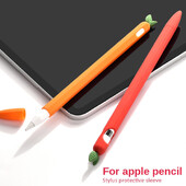 Slatka crtana mekana silikonska pernica, navlaka za Apple Pencil 2 Generation Anti-Loss silikonska kapica za pero za iPad Pencil 1. navlaka