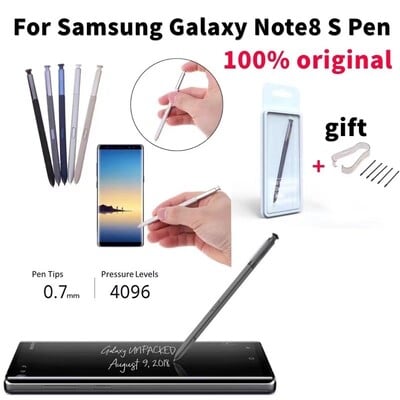 Stylus S Pen cu ecran tactil original pentru Samsung Galaxy Note 8 SM-N950 N950P N950V SM-N9508 Stylus capacitiv de schimb + Logo