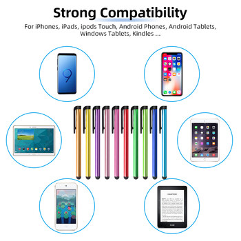 10Pcs 7.0 Capacitive Stylus Screen Screen Pens for iPad Pro iPhone Universal Tablet PC Soft Head Κινητό Τηλέφωνο Stylus Touch Stylus