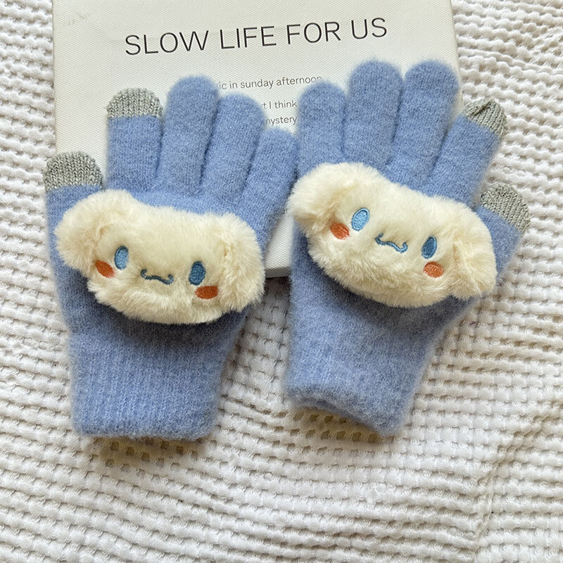 Rudens ir žiemos vaikiškos pirštinės animacinis filmas mielos kūdikių pirštinės storintos, atsparios šalčiui ir šiltos pirštinės pirštinės Sanrio berniukams ir mergaitėms