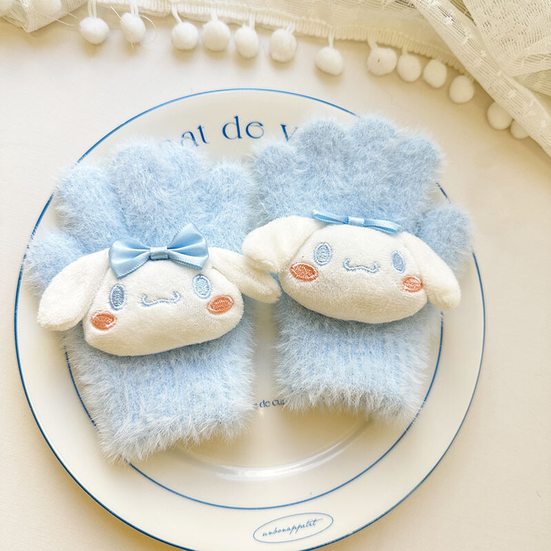 Rudens ir žiemos vaikiškos pirštinės animacinis filmas mielos kūdikių pirštinės storintos, atsparios šalčiui ir šiltos pirštinės pirštinės Sanrio berniukams ir mergaitėms