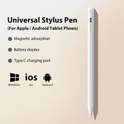 Аксесоар за таблет Stylus Pen е подходящ за Apple Pencil iPad Pro 12.9 11 10 9 7 8 9 10-то поколение Air 5 4 3 Mini 6 Touch Pen