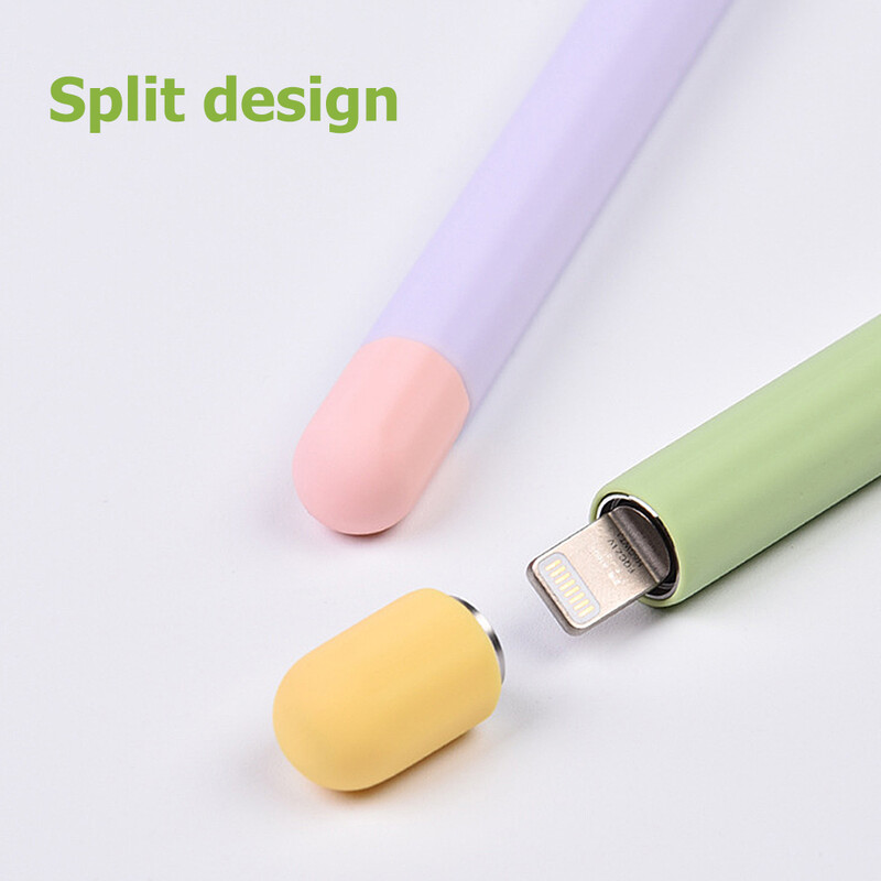 Калъф за молив за Apple Pencil 1-во 2-ро поколение за iPad Apple Pencil 1 2 Stylus Pen Защитно меко силиконово покритие Аксесоари