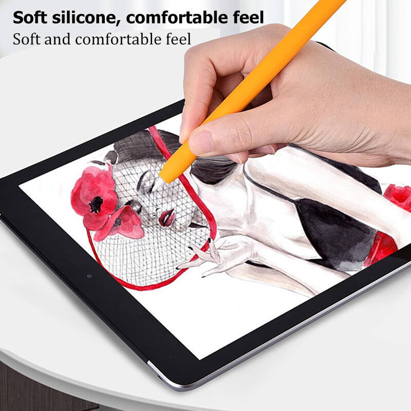 Калъф за молив за Apple Pencil 1-во 2-ро поколение за iPad Apple Pencil 1 2 Stylus Pen Защитно меко силиконово покритие Аксесоари