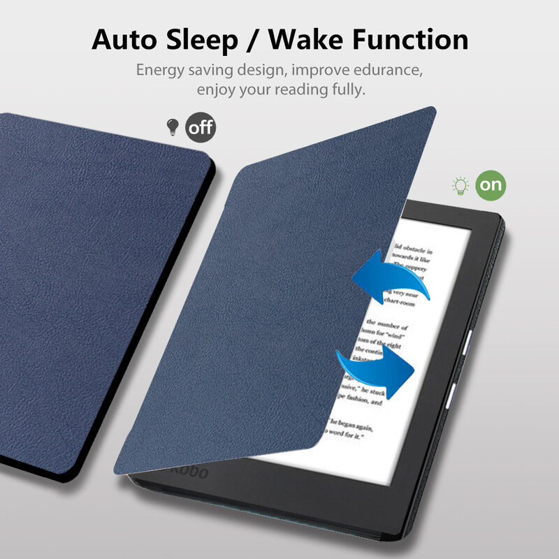 Odinis dėklas, skirtas KOBO AURA EDITION 2 viršelis 6 colių N236 eReader Ebook Funda Capa Folio Magnetic Auto Wake Sleep Spausdinti knygos viršelis