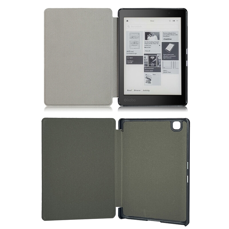 Odinis dėklas, skirtas KOBO AURA EDITION 2 viršelis 6 colių N236 eReader Ebook Funda Capa Folio Magnetic Auto Wake Sleep Spausdinti knygos viršelis