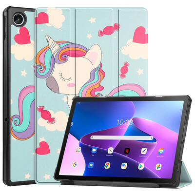 Za Lenovo Tab K10 Pro Cover TB223FC TB226XC Slatko oslikani kožni stalak, tvrdi omot za Lenovo K10 Pro Case Kids 10,6 inča