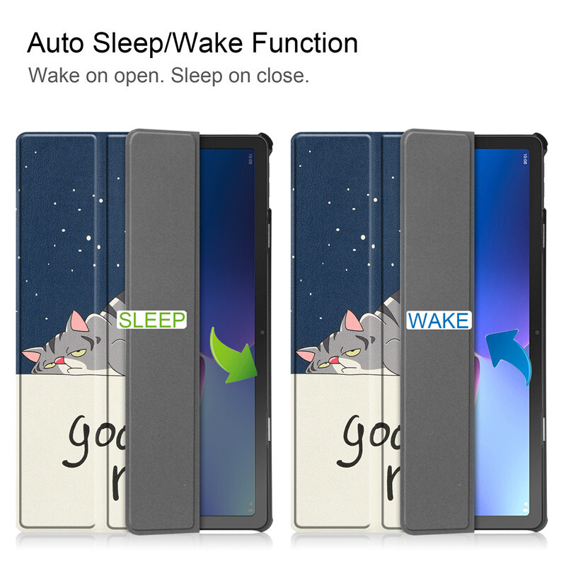 Za Lenovo Tab K10 Pro Cover TB223FC TB226XC Slatko oslikani kožni stalak, tvrdi omot za Lenovo K10 Pro Case Kids 10,6 inča