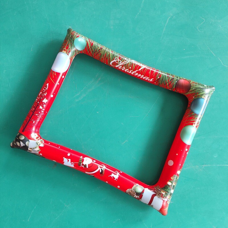 „Cross Border Place“ PVC pripučiamas nuotraukų rėmelis Kalėdų vakarėlio reikmenys „pasidaryk pats“ asmenukės dekoravimas pripučiamas nuotraukų rėmelis