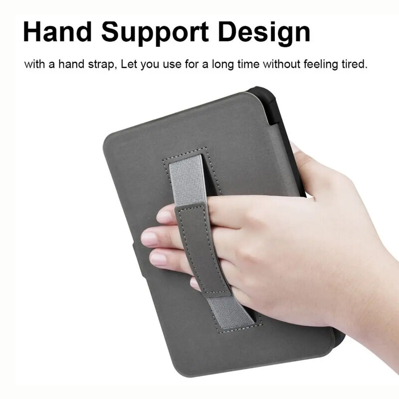 Kobo Clara Color BW 2024 2E ümbris koos käsirihma hoidiku rihmaga 6-tolline Sleep Wake e-raamatu kaas N367 N365 N506 Capa Funda Hoesje