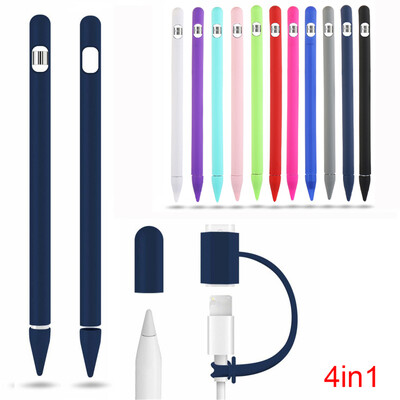 Husă portabilă colorată din silicon moale pentru Apple iPad Pencil 1-a generație Accesorii Anti-pierdere pentru Apple Pencil 1 Husă din silicon