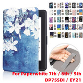 Printed Shell Case za Kindle Paperwhite 7th 6th 5th Generation 2015 2013 2012 Release DP75SDI EY21 Magnetic Smart Sleep Cover