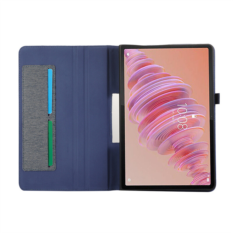 Coque Lenovo Tab Plus 2024 Case tok Puha Cowboy állvány Flip Coque Lenovo Tab Plus 11.5 tb351fu / Xiaoxin Pad Studio Case tokhoz