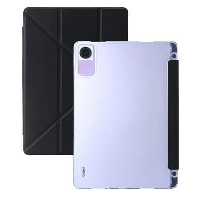 Za Xiaomi Redmi Pad SE Case 11" Smart Folio PU kožna akrilna tvrda stražnja maska sa postoljem za Redmi Pad SE Case s držačem za olovke