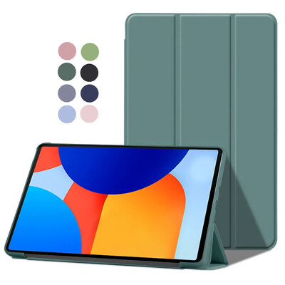 За Funda Redmi Pad SE 8.7 Калъф PU кожена флип стойка Мек TPU заден капак за таблет за Xiaomi Redmi Pad RedmiPad SE 4G 8.7 Калъф
