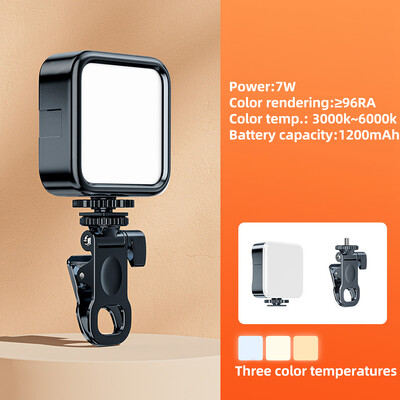 Prijenosno LED svjetlo za selfije za iPhone Samsung iPad Mobilni telefon Laptop Clip Ring Bljeskalica Fill Light Lampa za fotografije i video fotografije