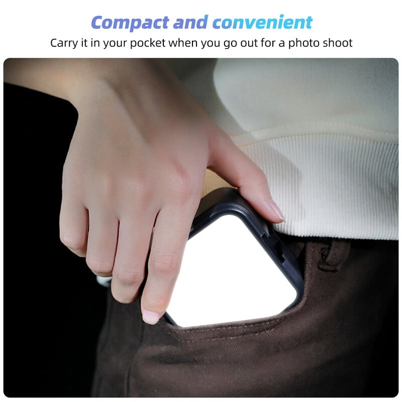 Prijenosno LED svjetlo za selfije za iPhone Samsung iPad Mobilni telefon Laptop Clip Ring Bljeskalica Fill Light Lampa za fotografije i video fotografije