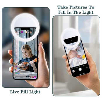 Led Selfie Ring Light Selfie Ringlamp Mobile Telefoon Led Lamp Foto Beauty Video Lightfor Universele phone Accessories