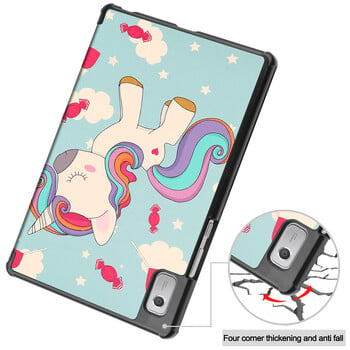 Για Lenovo Tab M9 TB310FU 2023 Θήκη 9 ιντσών Cute Unicorn Butterfly Painted σκληρό κέλυφος tablet πίσω υπολογιστή για παιδικό κάλυμμα Lenovo Tab M9