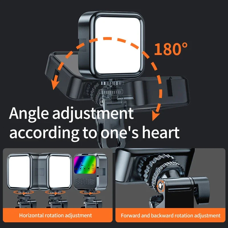 Puna boja Mini RGB žarulja za punjenje Live Photography LED prijenosna ambijentalna svjetiljka Beauty Phone Kamera džepno svjetlo Podesiva svjetlina