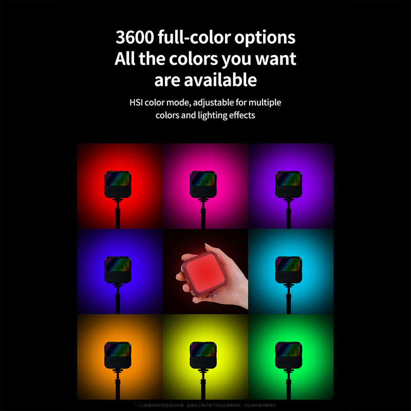 Puna boja Mini RGB žarulja za punjenje Live Photography LED prijenosna ambijentalna svjetiljka Beauty Phone Kamera džepno svjetlo Podesiva svjetlina