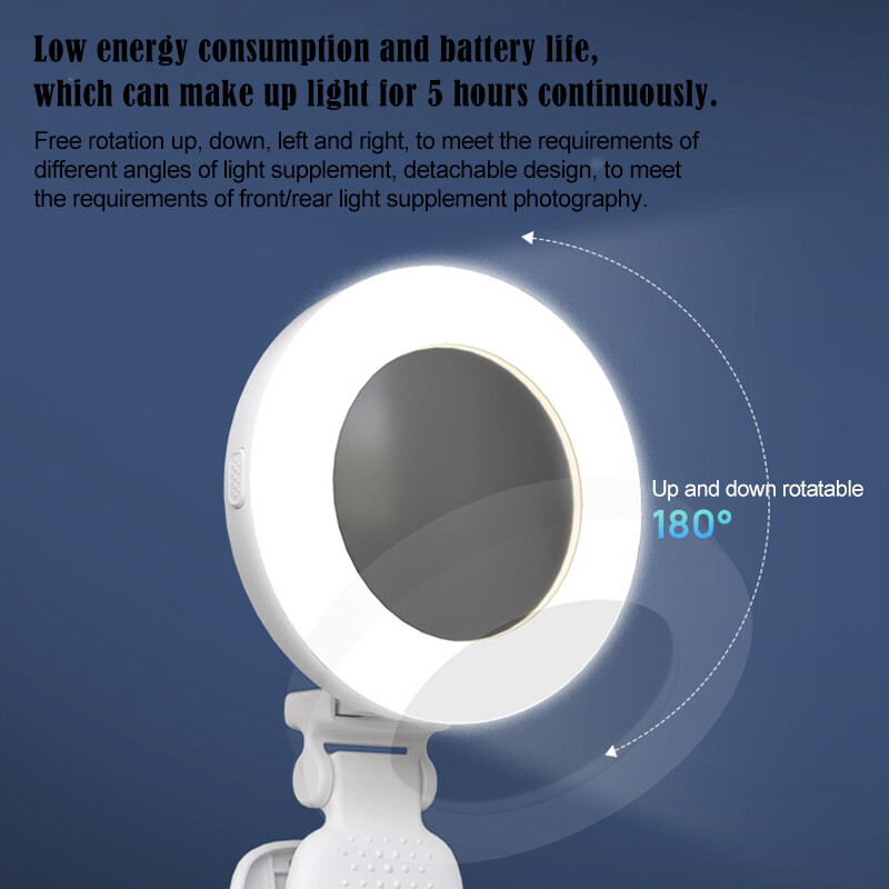 Prijenosna punjiva Led svjetiljka Ogledalo sa svjetlosnim prstenom Led svjetlo za selfije Led svjetlo za telefon Svjetlo za ispunu Svjetlo za osvjetljenje selfija Kamera
