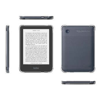 Clear Case for Tolino Shine Color/Shine 5/Shine4 e-Reader - Εξαιρετικά λεπτό ελαφρύ διαφανές εύκαμπτο μαλακό πίσω κάλυμμα από σιλικόνη