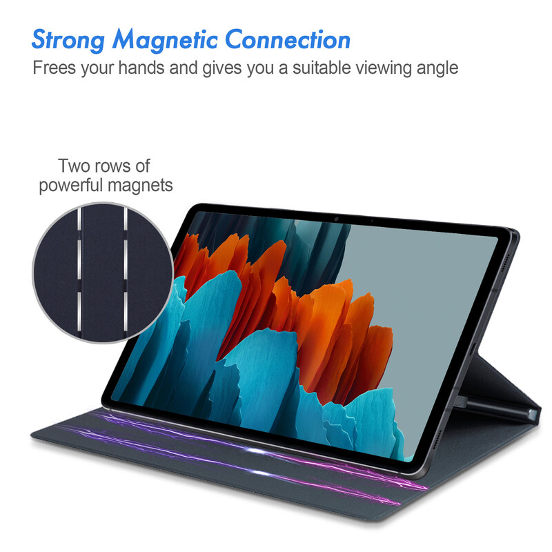 Futrola za Samsung Galaxy Tab S10/S9 Plus, poklopac s magnetskim postoljem za S7 S8/S9FE s držačem za olovke za Tab S9 Ultra Auto Sleep Wake