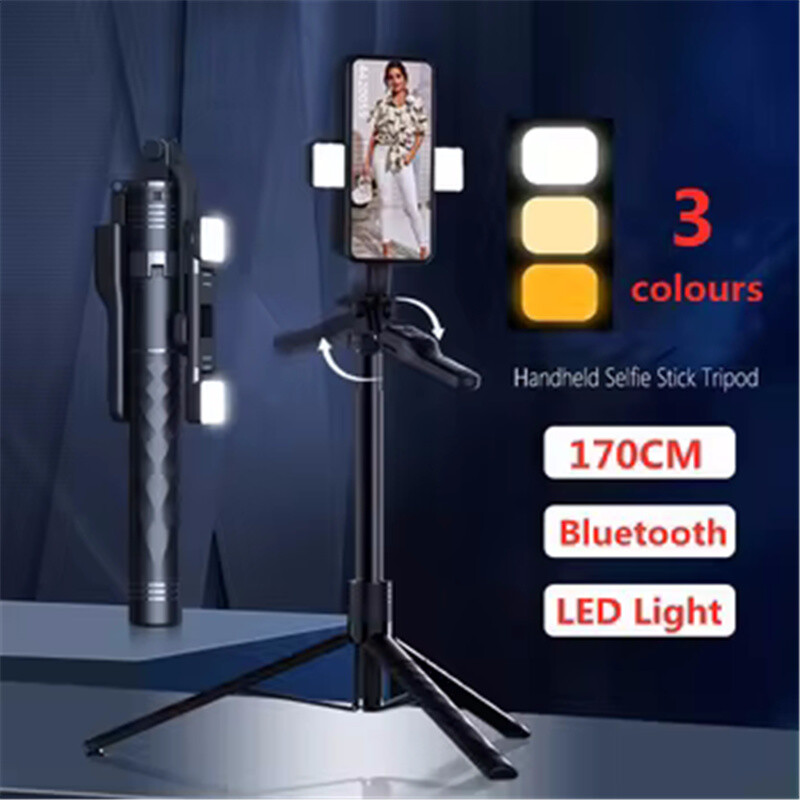 FANGTUOSI 2024, novi bežični selfie štap, tronožac, sklopivi stalak za Gopro akcijske kamere, pametne telefone, ravnoteža, mirno snimanje uživo