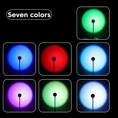 Led USB lampa za zalazak sunca Noćno svjetlo Projektor Dekoracija za rođendansku zabavu Prijenosno svjetlo za raspoloženje za spavaću sobu Dnevni boravak Zidna fotografija