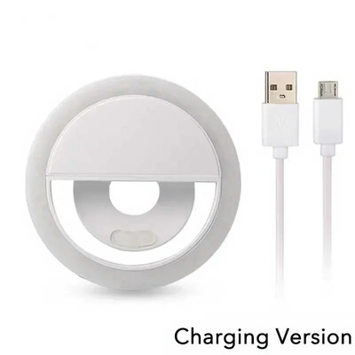 USB Charge Led Selfie Ring Light Objektiv mobilnog telefona Selfie lampa za iPhone Samsung Xiaomi POCO telefon Prijenosno Selfie svjetlo