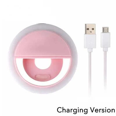 USB Charge Led Selfie Ring Light Objektiv mobilnog telefona Selfie lampa za iPhone Samsung Xiaomi POCO telefon Prijenosno Selfie svjetlo