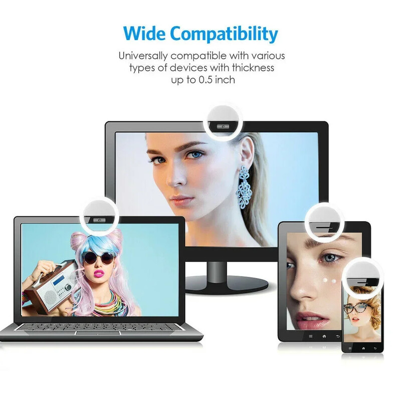 USB Charge Led Selfie Ring Light Objektiv mobilnog telefona Selfie lampa za iPhone Samsung Xiaomi POCO telefon Prijenosno Selfie svjetlo