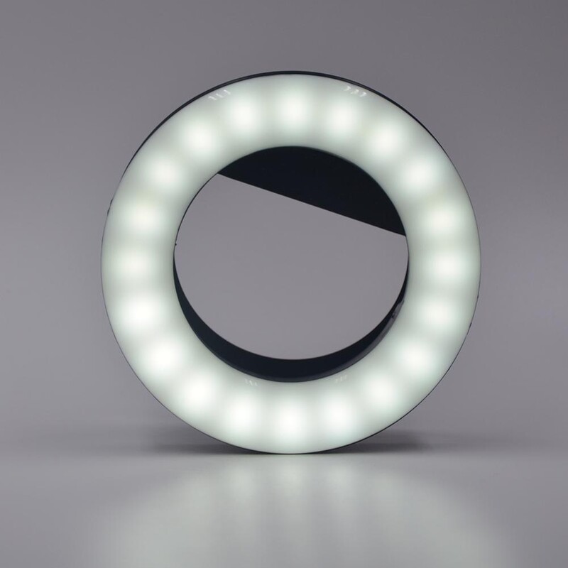 Mobilni telefon LED svjetlo za selfi prsten USB punjenje Bezstupanjsko zatamnjivanje fotografije Fill Light Clip On Okrugla lampa za IPhone Samsung