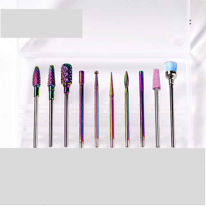 Nagų poliravimo mašina, universali poliravimo galvutė, nagų šalinimas, negyvos odos poliravimas, dulkių valymas, mažų kišenių rinkinys, spalvingas volframo plienas