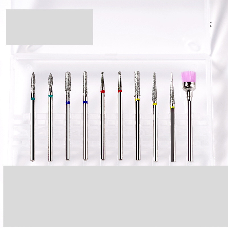 Nagų poliravimo mašina, universali poliravimo galvutė, nagų šalinimas, negyvos odos poliravimas, dulkių valymas, mažų kišenių rinkinys, spalvingas volframo plienas