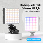 Prijenosno LED dopunsko svjetlo za selfie Magnetic RGB Light Charge 3 Cold Shoe može se spojiti dopunsko svjetlo za mobilni telefon za Tiktok kamere