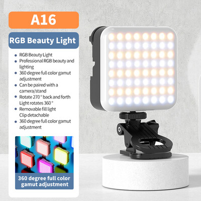 Prijenosno LED dopunsko svjetlo za selfie Magnetic RGB Light Charge 3 Cold Shoe može se spojiti dopunsko svjetlo za mobilni telefon za Tiktok kamere