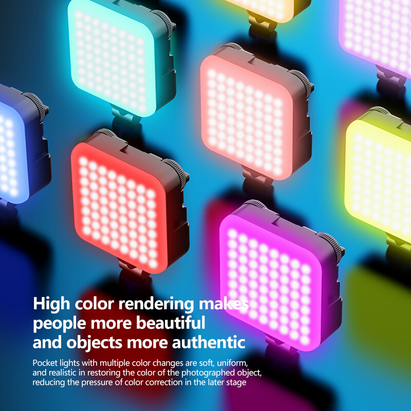 Prijenosno LED dopunsko svjetlo za selfie Magnetic RGB Light Charge 3 Cold Shoe može se spojiti dopunsko svjetlo za mobilni telefon za Tiktok kamere