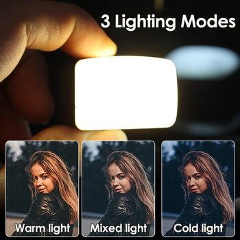 Νέο Magnetic Mini Fill Light Πολυλειτουργικό LED Video Selfie Φώτα έξι επιπέδων Επαναφορτιζόμενες μαγνητικές λάμπες πλήρωσης τσέπης