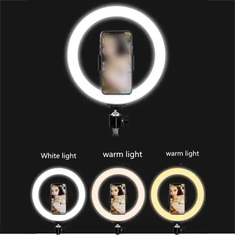 Мобилен телефон Стойка за камера на живо Външна фотография Светлина Трицветна светлина може да се регулира