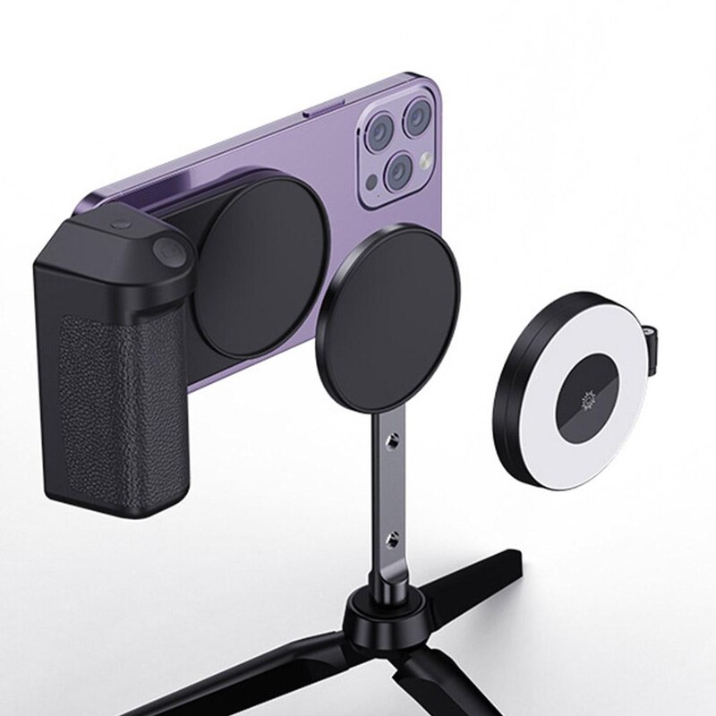 Универсална магнитна светодиодна запълваща светлина за телефон за селфи светлина за Magsafe Iphone 12 13 14 Series Android Video Light за грим Vlog C5C8