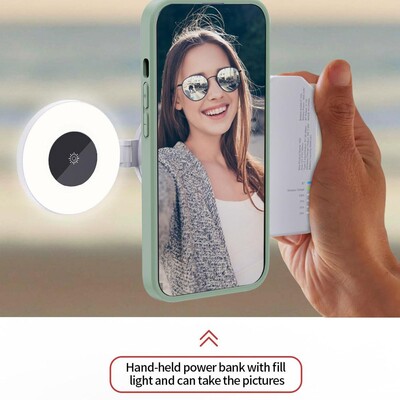 Mini lumină magnetică de buzunar Lumină de umplere cu LED universală Lumină selfie pentru telefon pentru accesorii pentru lumină de umplere Magsafe S1Z4