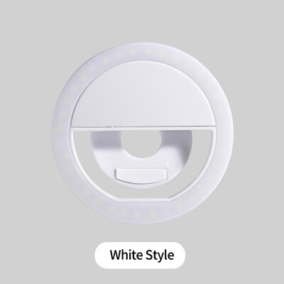 Mini kružno svjetlo za punjenje Mobilni telefon Snimanje fotografija Live Streaming USB Punjenje Led Selfie Ring Light Za Iphone Xiaomi Samsung