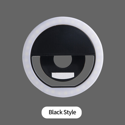 Mini kružno svjetlo za punjenje Mobilni telefon Snimanje fotografija Live Streaming USB Punjenje Led Selfie Ring Light Za Iphone Xiaomi Samsung