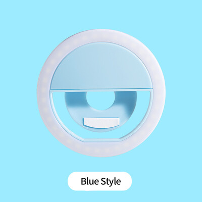 Mini kružno svjetlo za punjenje Mobilni telefon Snimanje fotografija Live Streaming USB Punjenje Led Selfie Ring Light Za Iphone Xiaomi Samsung